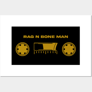 60s cassette with text Bone Man Posters and Art